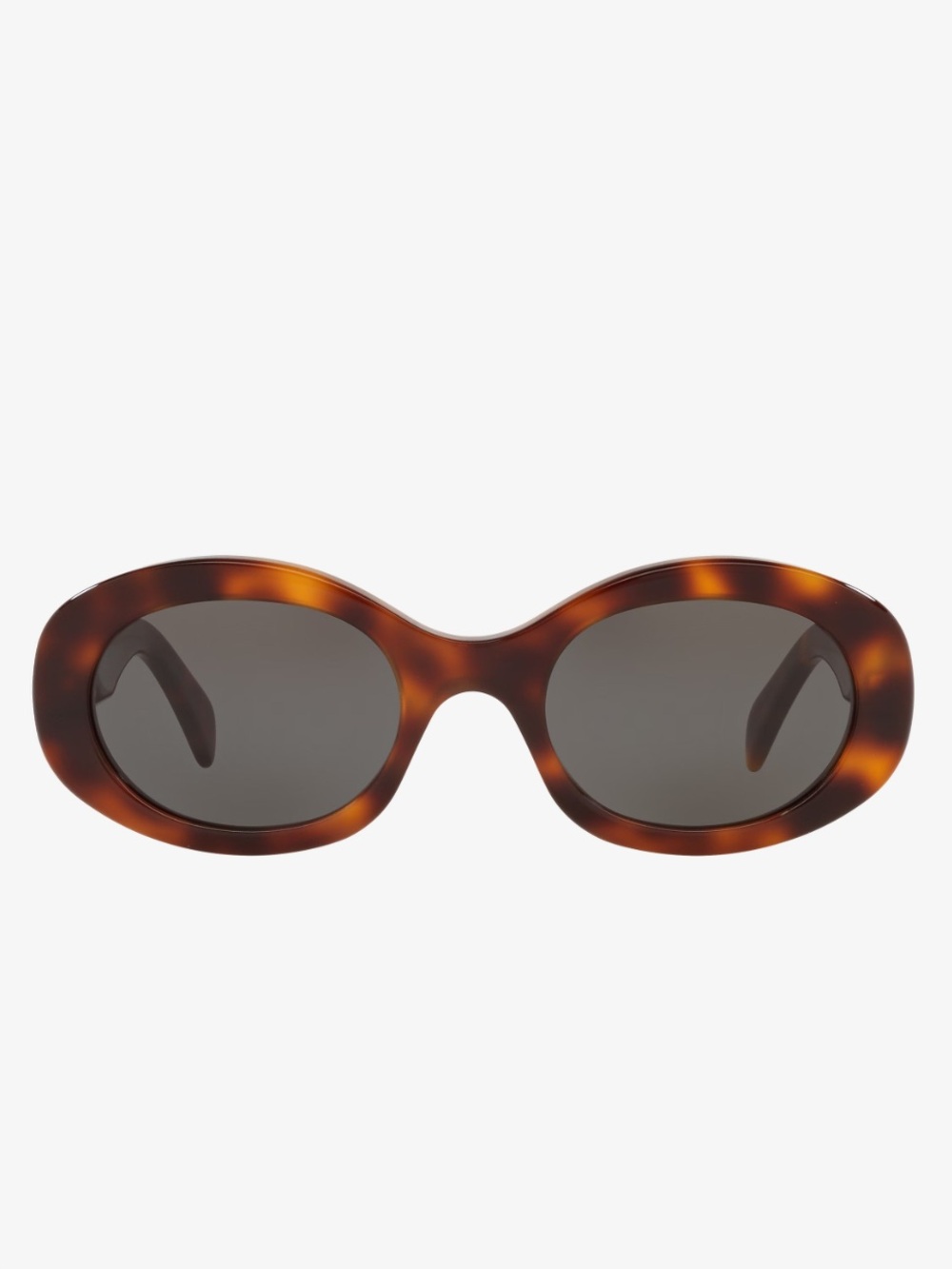 Celine Tortoiseshell Oval Gold Accent Sunglasses - Picture 2 of 3